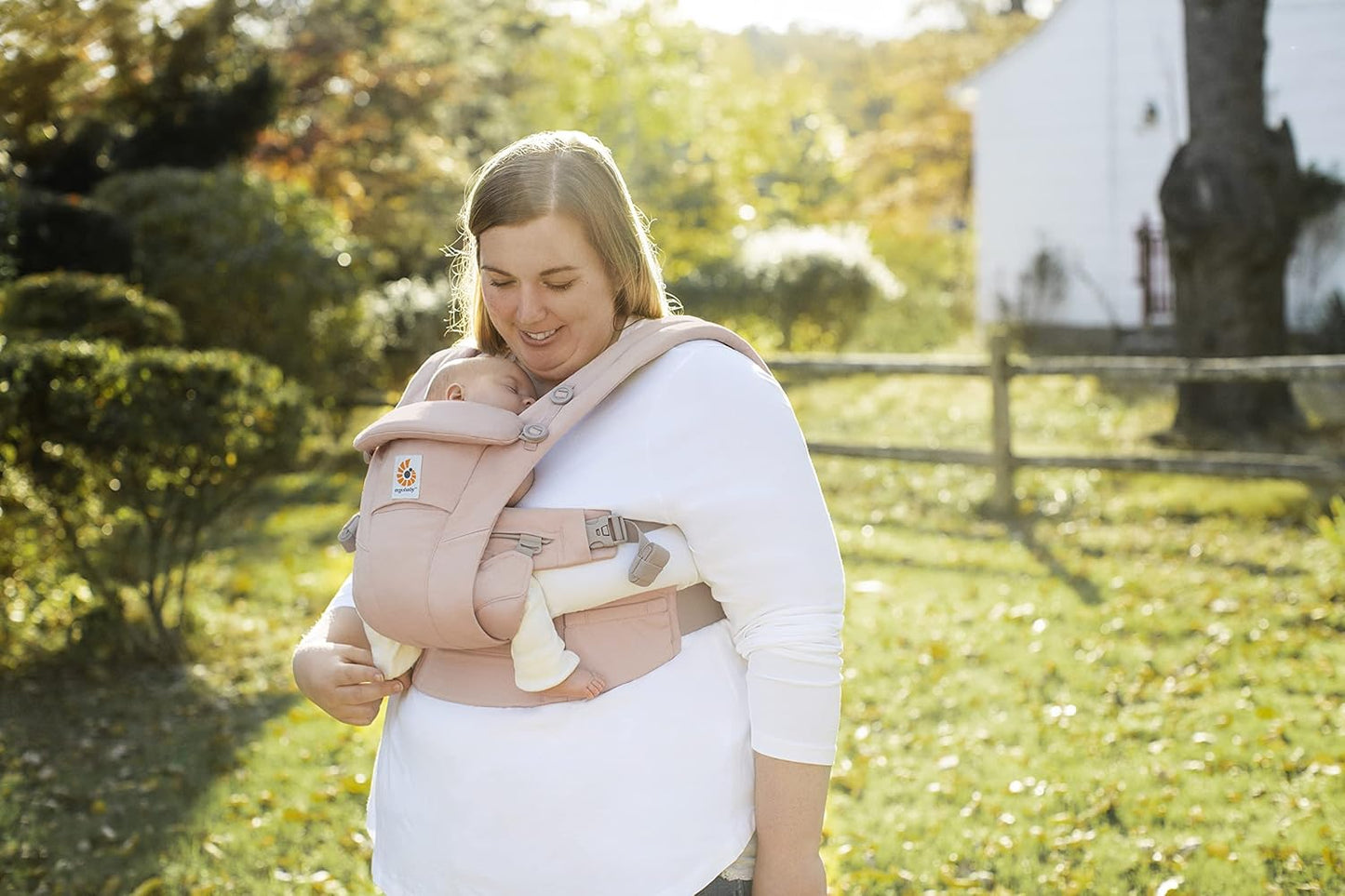 Ergobaby Omni Dream Portabebés, portabebés para recién nacidos desde el nacimiento hasta los 20,4 kg, 4 posiciones (cuarzo rosa)