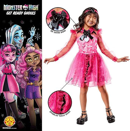 Rubie Fantasia infantil oficial de Monster High Draculaura Deluxe de, vestido extravagante infantil