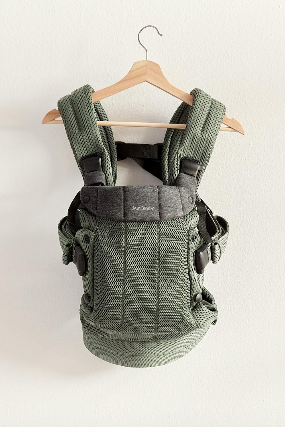 BabyBjörn Mochila Porta Bebé Harmony, Malla 3D, Verde Oscuro