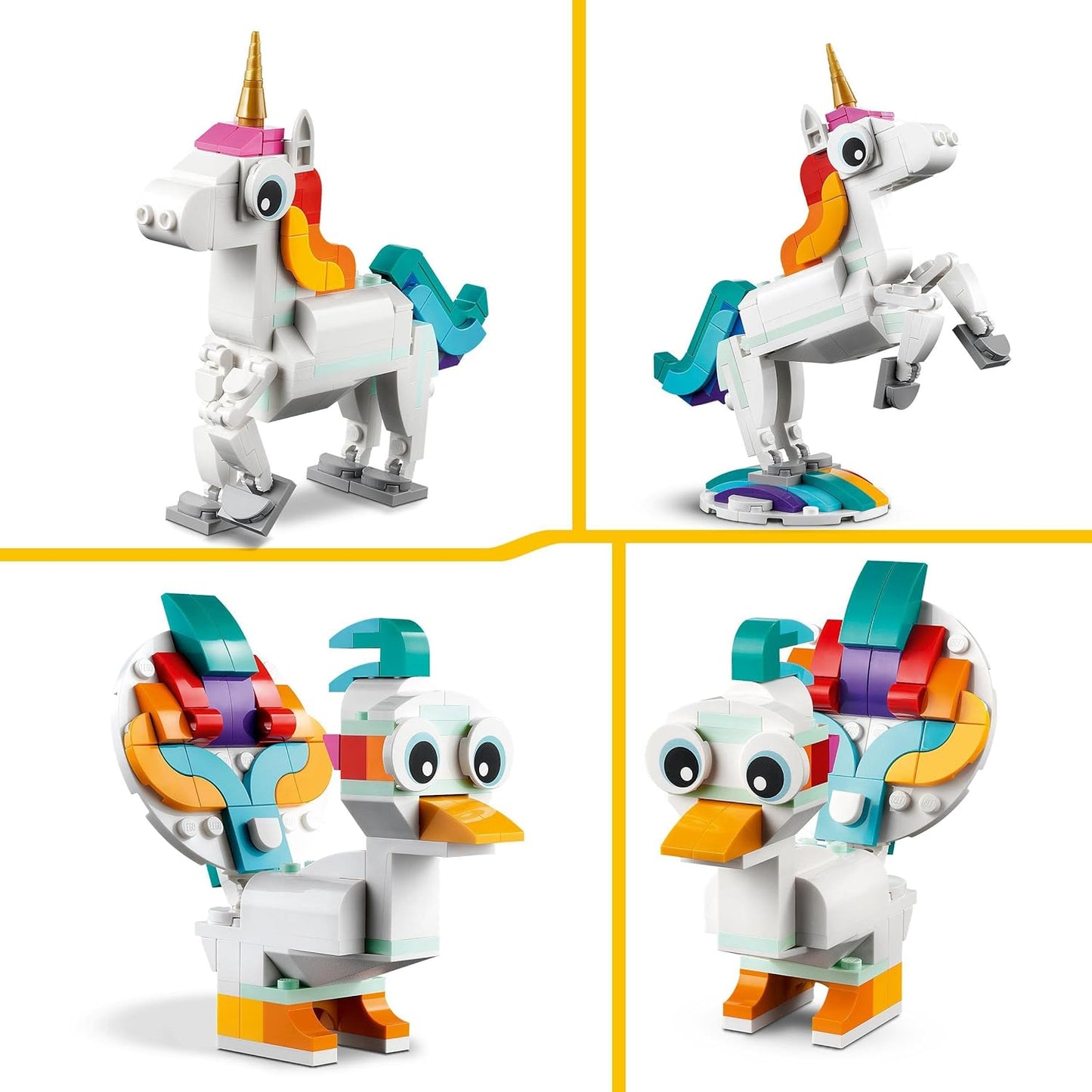 LEGO Criador 3 em 1 flores em regador brinquedo do Welly Boot para 2 pássaros em um poleiro, conjunto de animais para meninas, meninos e crianças, com 3 brinquedos de borboleta, é um ótimo acessório de mesa, presente da natureza 31149