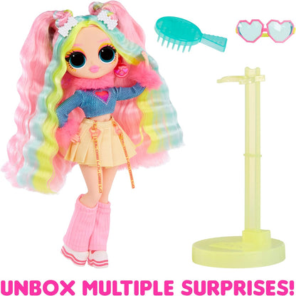 Jajaja ¡Sorpresa! Muñeca de moda OMG Sunshine Makeover - SUNRISE - Cambio de color UV bajo el sol, muchas sorpresas y accesorios fabulosos - Gran regalo para niños de 4 años en adelante