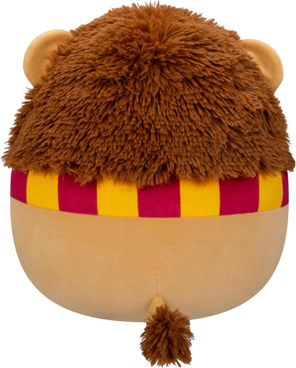 Squishmallows SQWB00017 Harry Potter León de Gryffindor Peluche oficial de Jazwares, ultra suave, tamaño mediano, 10 pulgadas, color marrón