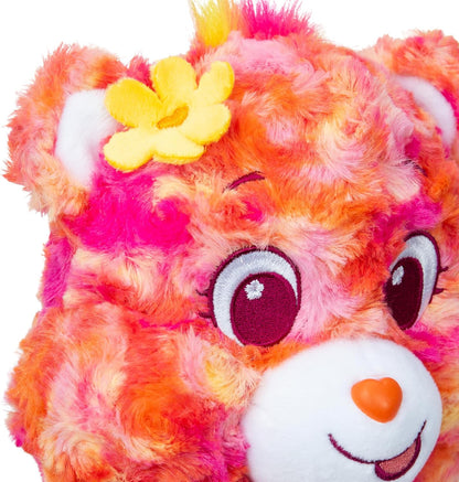 Care Bears, Flower Power Bear 35cm Peluche mediano, Respetuoso con el medio ambiente, Peluches coleccionables para niños, Peluches para niñas y niños, Lindos peluches adecuados para niñas y niños a partir de 4 años