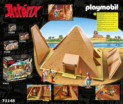 Playmobil 71148 Asterix: Pirâmide do Faraó, bonecos da coleção Asterix, Obelix, brinquedo educativo, dramatização divertida e imaginativa, conjunto de jogos adequado para crianças a partir de 5 anos [Exclusivamente na Amazon]