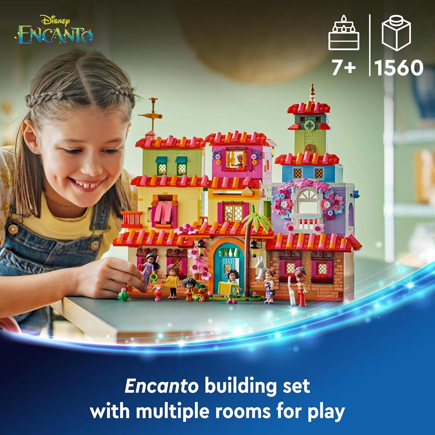 LEGO 43245 Disney Encanto The Magical Madrigal House Building Toy Set