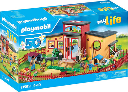 Playmobil 71599 My Life: Tiny Paws Pet Hotel, brinquedo educativo e para presentear, brinquedos sustentáveis, encenação divertida e imaginativa, conjuntos de jogos adequados para crianças de 4 anos ou mais