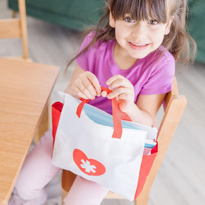 Melissa & Doug Conjunto de médicos para crianças, brinquedos educativos para meninas ou meninos de 3 anos ou mais, kit de médicos infantis para crianças, conjunto de médicos para presentes de meninas de 3 anos