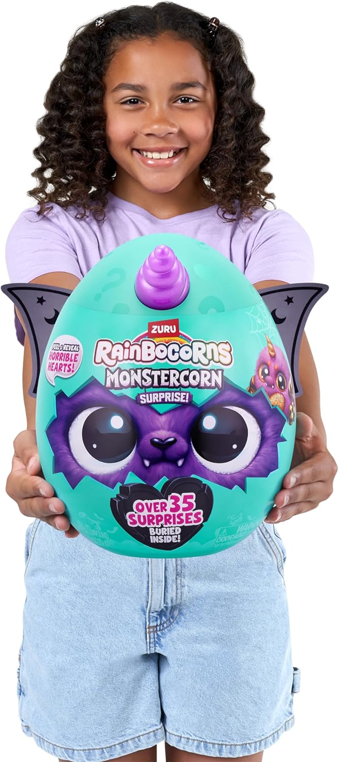 Rainbocorns ZURU Monstercorn Surprise, Lobisomem, por ZURU Surprise Unboxing Soft Toy, Fantasy Monster presentes para meninas, brincadeira imaginária com acessórios vestíveis