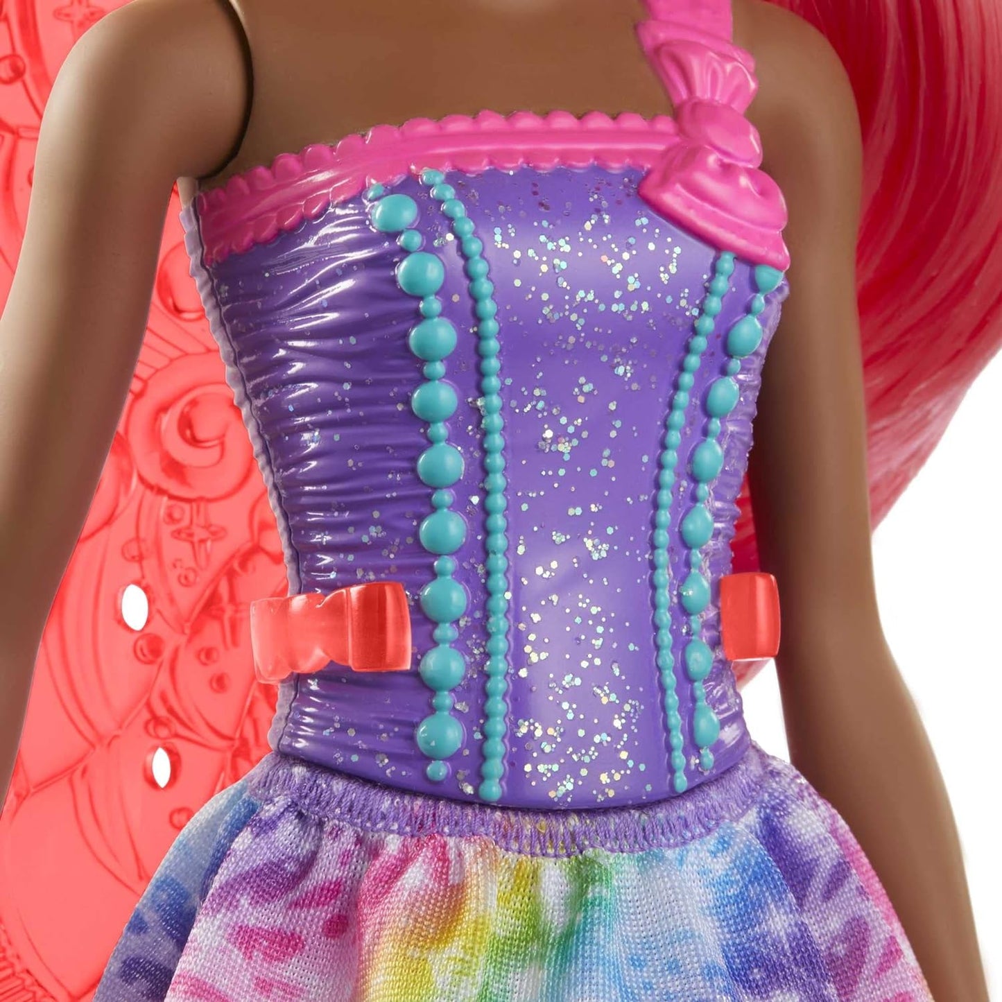 Muñeca Barbie Hada GJK01 Dreamtopia, Negra