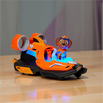 Paw Patrol: The Mighty Movie, Toy Jet Boat com Zuma Mighty Pups boneco de ação, luzes e sons, brinquedos infantis para meninos e meninas 3+