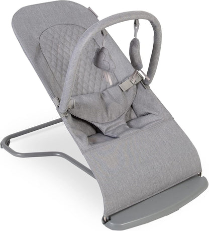 Red Kite  Baya Bouncer - Balanço ergonômico auto-saltitante ajustável para bebês com barra de brinquedos (cinza-pomba)