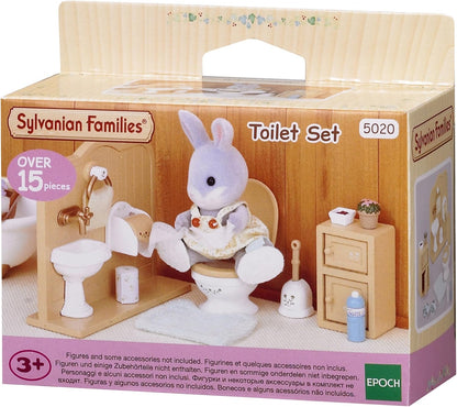 Sylvanian Families 5338 Conjunto de quarto infantil, multicolorido e famílias - Conjunto de banheiro