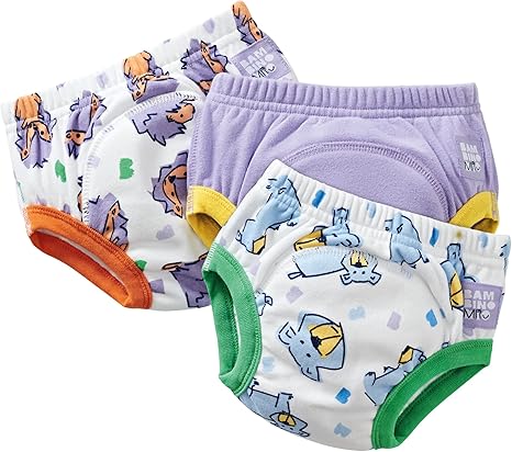 Bambino Mio, calças de treino reutilizáveis para penico para meninos e meninas, pacote com 3