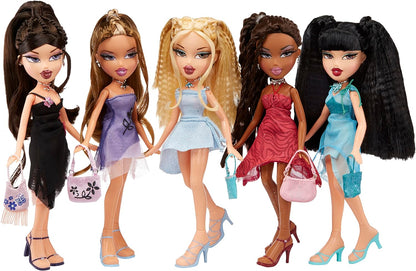 Bratz Boneca de moda de edição especial de 21º aniversário - JADE - Inclui 2 roupas de moda, 2 pares de sapatos, bolsa e acessórios glamorosos - Relançamento favorito dos fãs - Para crianças e colecionadores a partir de 4 anos