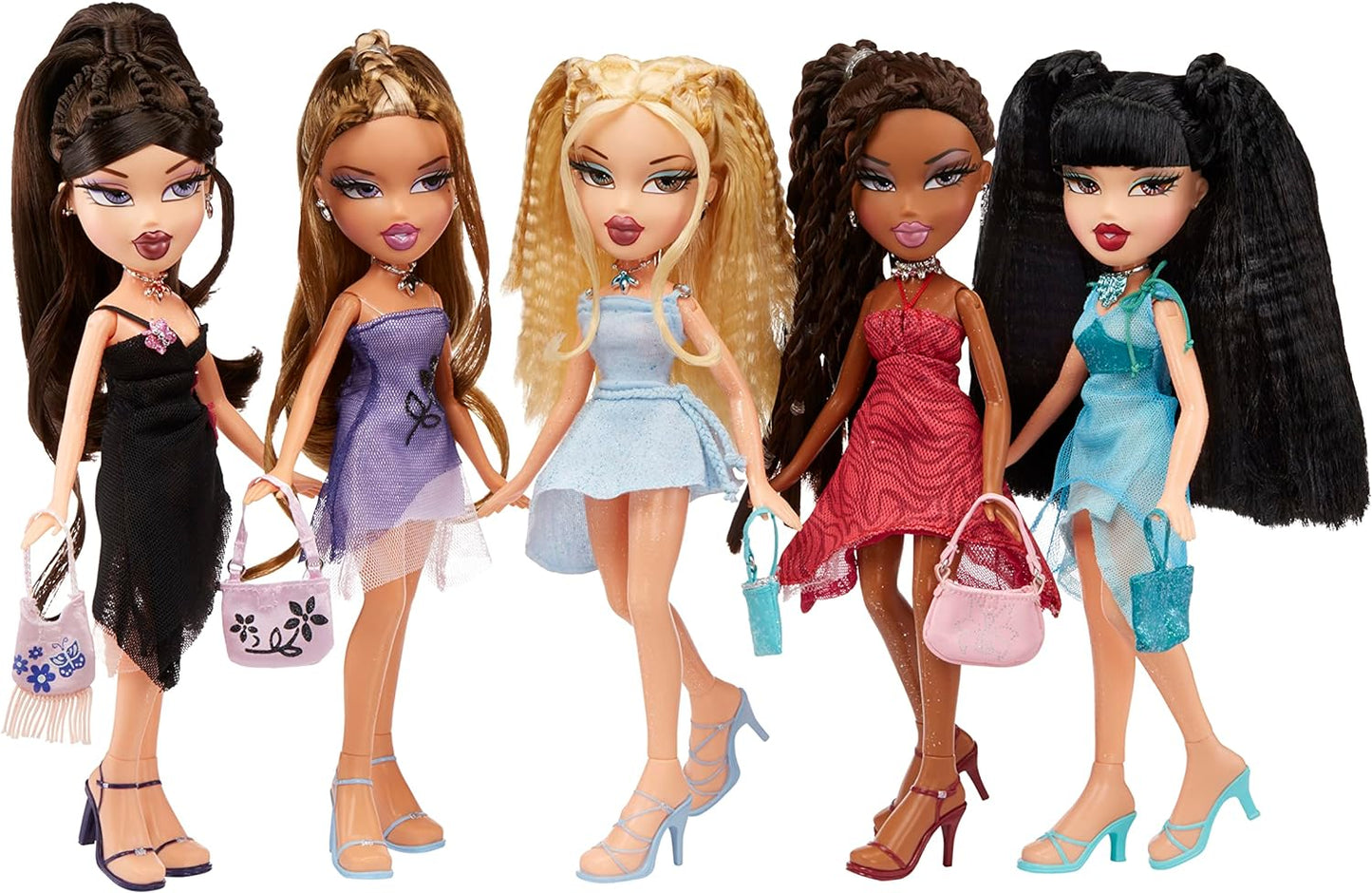 Bratz Boneca de moda de edição especial de 21º aniversário - YASMIN - Inclui 2 roupas de moda, 2 pares de sapatos, bolsa e acessórios glamorosos - Relançamento favorito dos fãs - Para crianças e colecionadores a partir de 4 anos