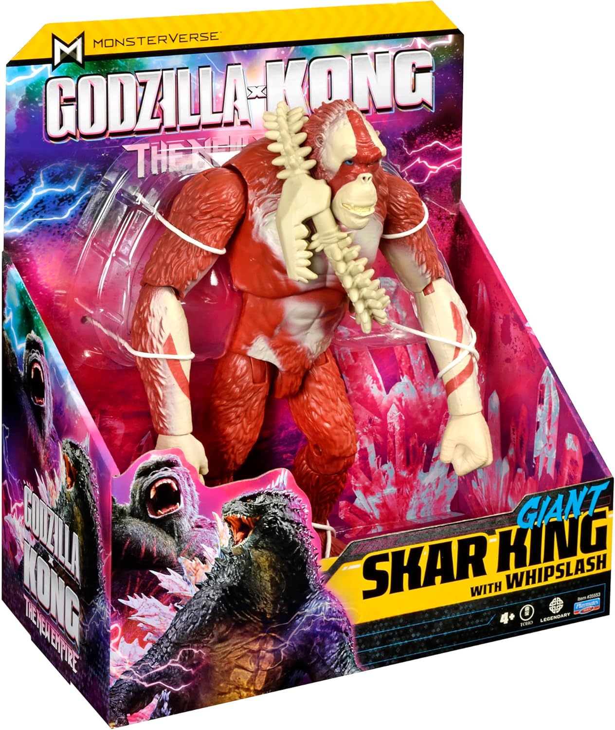 Godzilla x Kong: The New Empire, brinquedo de boneco de ação gigante Skar King +4 anos, 28 Centímetros