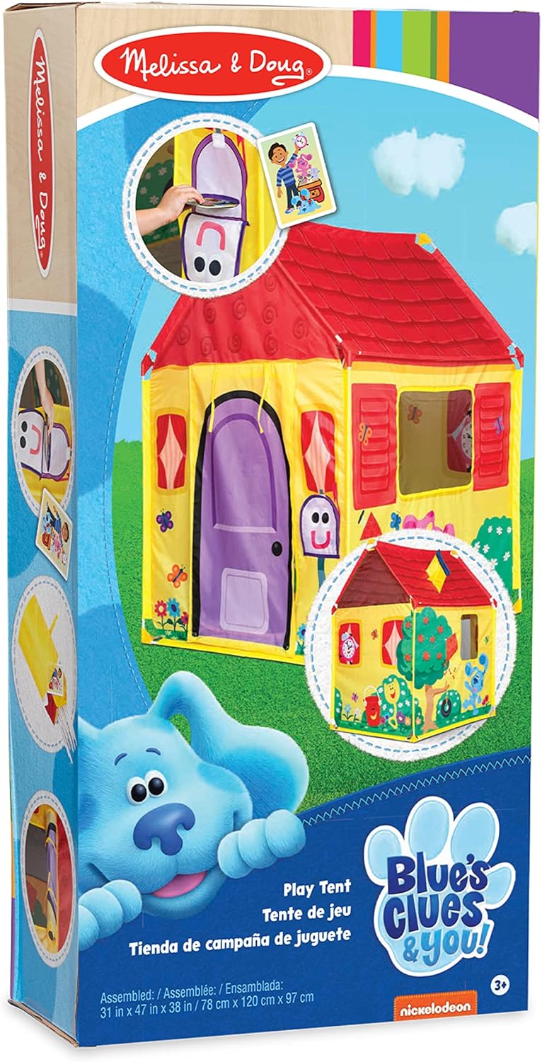 Melissa & Doug 33022 Clues & You Blue's House Play Tent, Multi