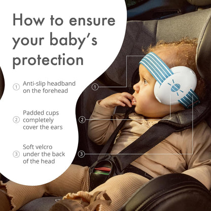 Alpine Muffy Baby Ear Defender para bebês e crianças pequenas de até 36 meses -  Protetores de ouvido com redução de ruído - Fones de ouvido confortáveis para bebês contra danos auditivos e melhora o sono - Preto