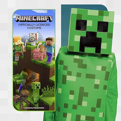 Disguise Fantasia clássica oficial de Minecraft para crianças, fantasias de Halloween para crianças disponíveis nos tamanhos S, M e L