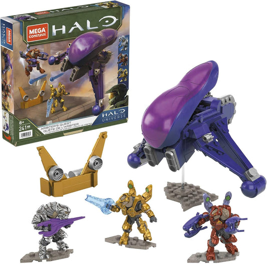 MEGA Conjunto de construção Halo Arbiter's Quest Banshee Vehicle Halo Infinite, brinquedos de construção para meninos