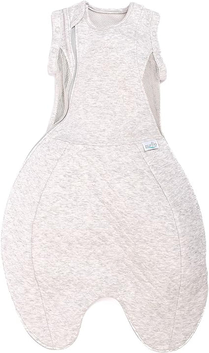 PurFlo Swaddle para saco de dormir | Saco de dormir respirável para recém-nascidos que cresce com seu bebê | Swaddle Braços para dentro ou para fora | Quadril saudável | 0-4 meses | Saco de dormir 2,5 tog para todas as estações