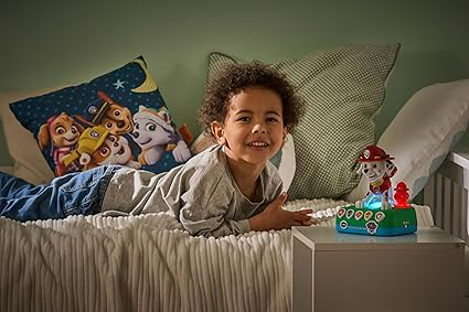 VTech PAW Patrol - Storytime With Marshall, brinquedo oficial PAW Patrol com 4 histórias, música e sons, luz noturna e cronômetro, presente para crianças de 3, 4, 5 anos ou mais, versão em inglês