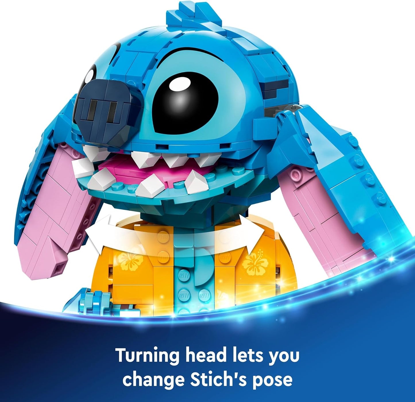 LEGO | Brinquedo de construção Disney Stitch para crianças, meninas e meninos de mais de 9 anos, conjunto de brinquedos com casquinha de sorvete e figura de personagem, presente de aniversário divertido 43249