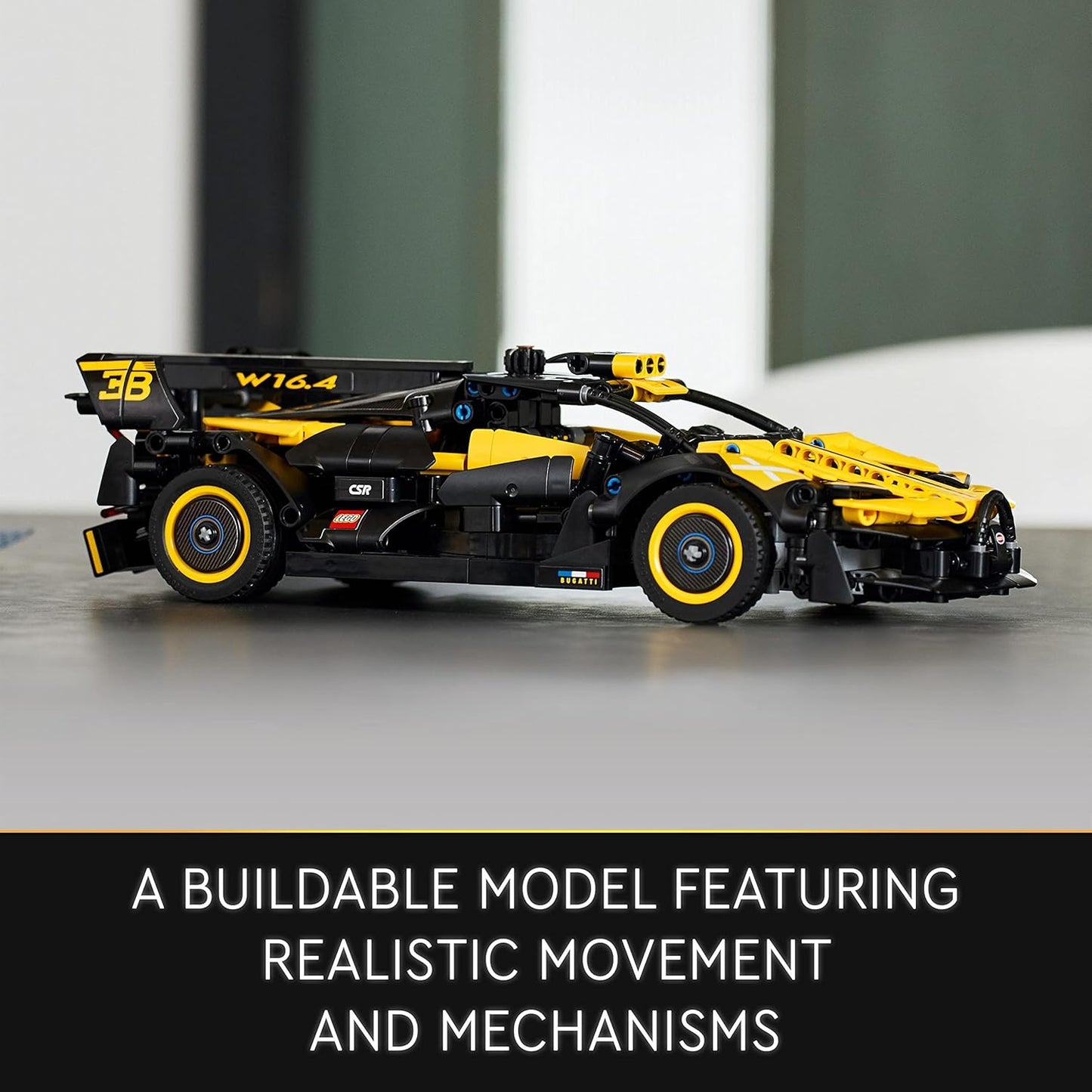 LEGO Conjunto de construção de modelo de carro de corrida Technic Bugatti Bolide, brinquedos de engenharia de corrida, kit de construção de veículo esportivo icônico colecionável para crianças de 9 anos ou mais, meninos e meninas 42151