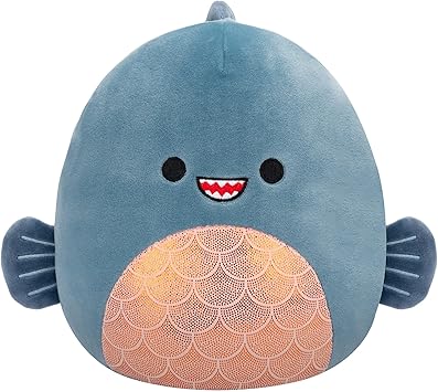 Squishmallows Original 7,5 Polegadas - Kurtz the Teal Piranha