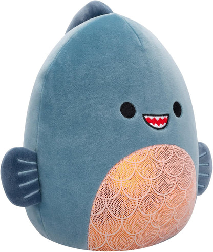 Squishmallows Original 7,5 Polegadas - Kurtz the Teal Piranha