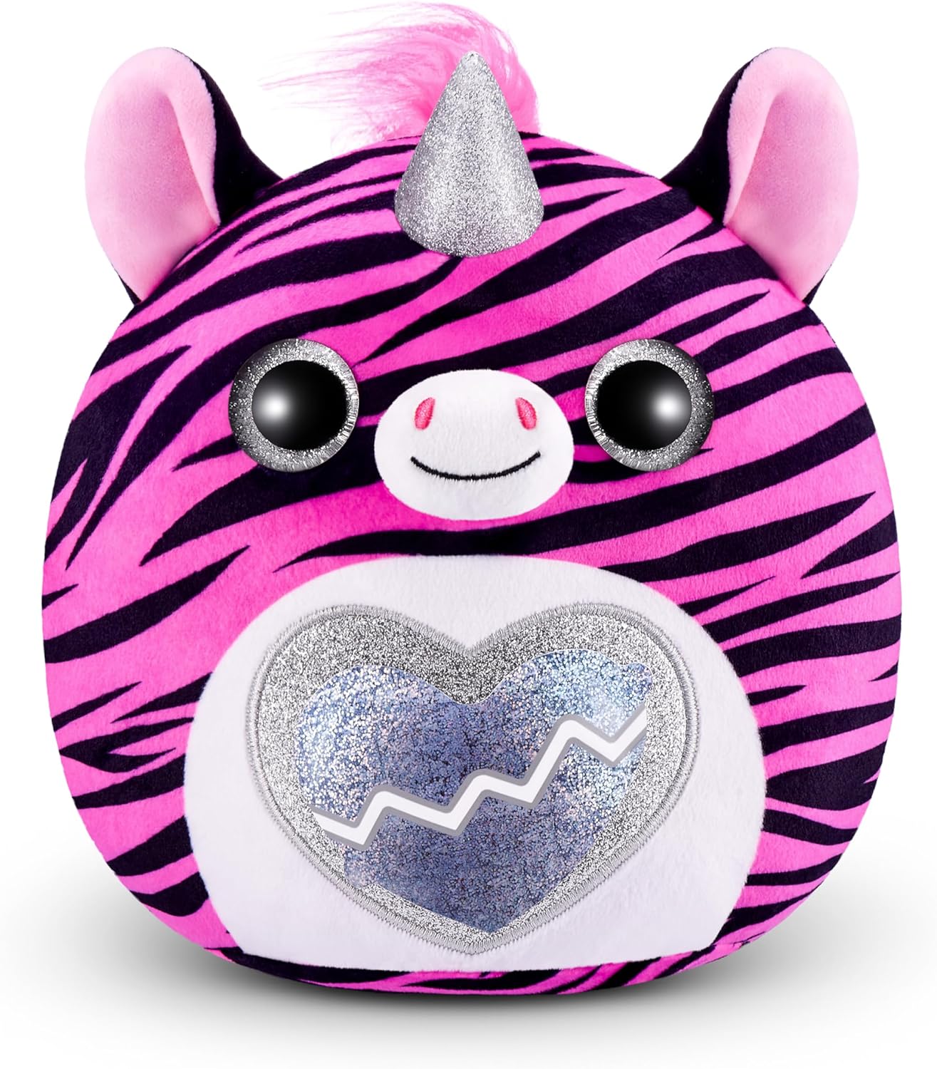 Rainbocorns ZURU Eggzania Mini Mania, Zebra, da ZURU Plush Surprise Unboxing com Animal Soft Toy, Ideia para Meninas com Brincadeiras Imaginárias (Zebra)