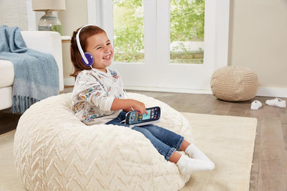 VTech Super Songs Reproductor de Música, Reproductor de Música Interactivo con 10 Canciones, Auriculares Incluidos, 4 Géneros Musicales, 2 Modos y 3 Juegos Musicales, para Niños de 3, 4, 5 años en adelante, Versión en Inglés