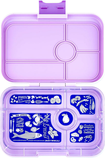 Yumbox  Tapas tamanho maior - lancheira Bento à prova de vazamentos com 5 compartimentos para pré-adolescentes, adolescentes e adultos (Bali Aqua com bandeja Aqua transparente) (BAIII202303A)