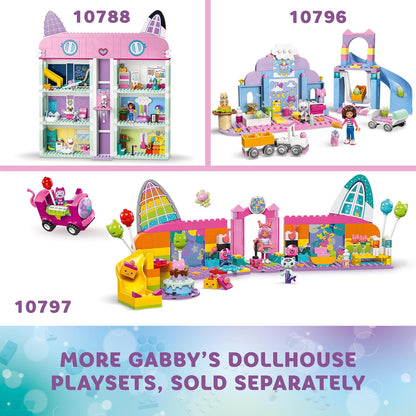 LEGO Gabby’s Dollhouse Gabby’s Kitty Care Ear Animal Playset para crianças, brinquedo de dramatização para meninas e meninos de 4 anos ou mais, com slide e figuras, presente de aniversário para crianças 10796