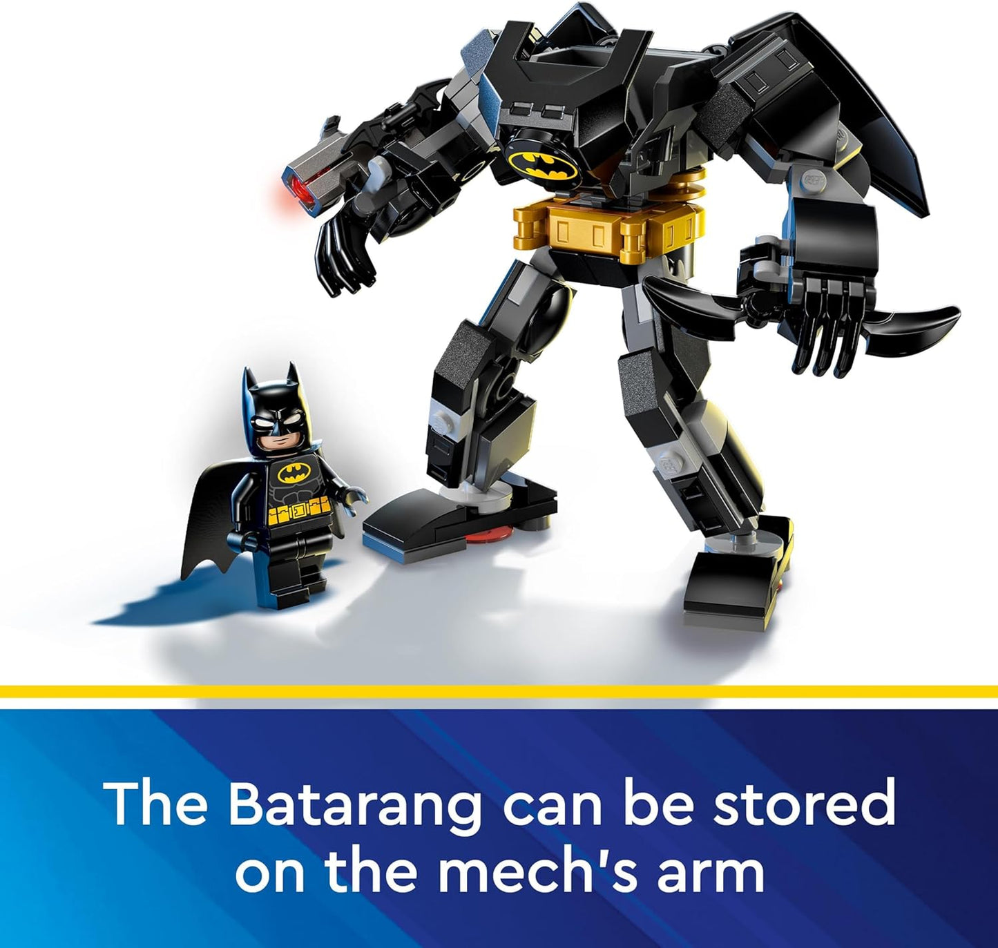 LEGO Brinquedo de super-herói DC Batman Mech Armor para crianças, conjunto colecionável com boneco de ação de robô e minifigura, pequeno presente criativo para meninos e meninas de 6 anos ou mais 76270