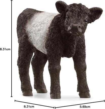 Schleich 13969 FARM WORLD Galloway Calf Figurine para idades 3+, Preto