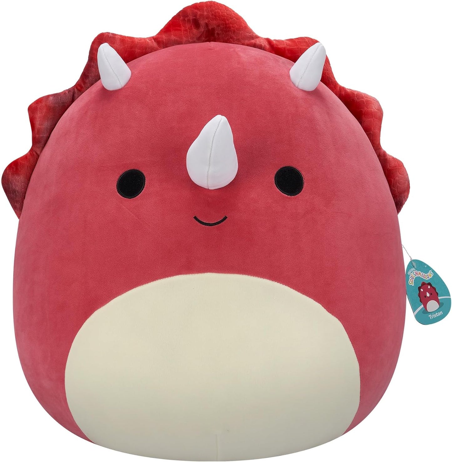 Squishmallows Original 20 Polegadas - Tristão, o Triceratops Vermelho