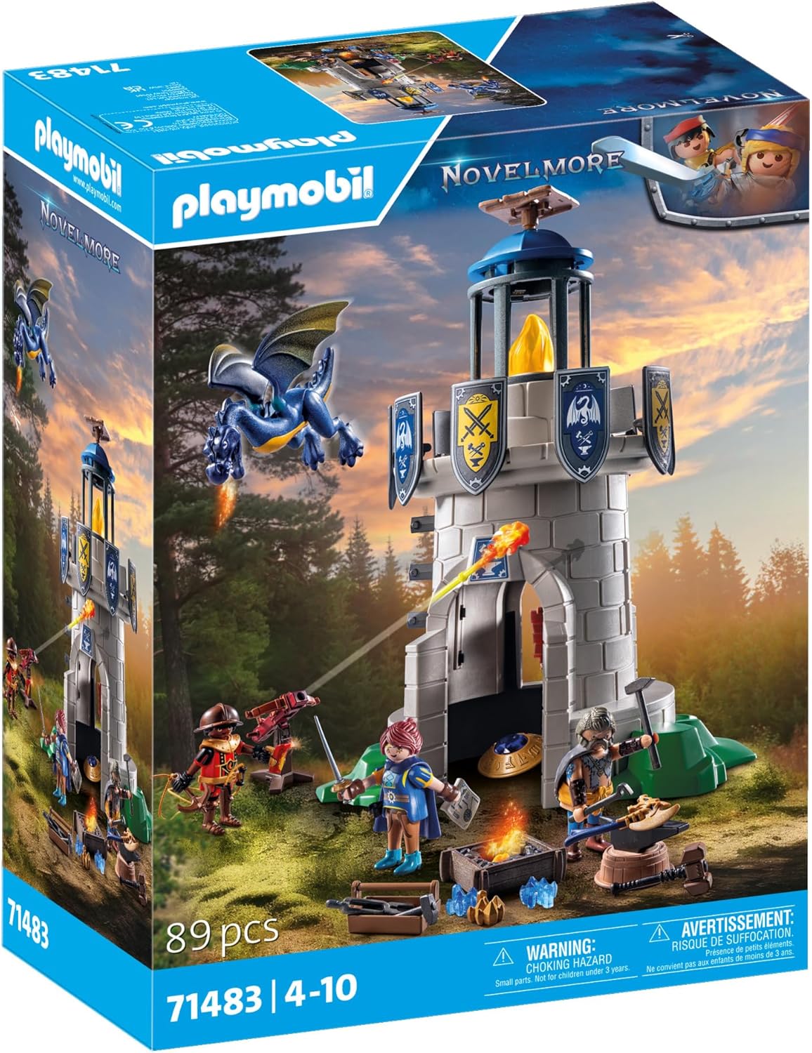 Playmobil Torre do Cavaleiro com Ferreiro e Dragão