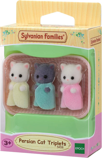 Sylvanian Families 5458 Bonecas trigêmeas de gato persa - conjuntos de jogos para casa de bonecas