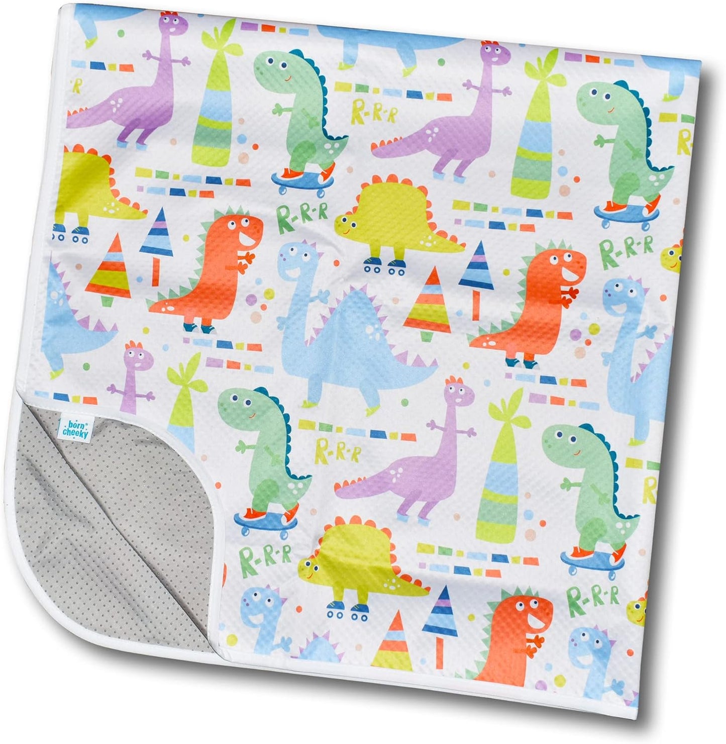 Born Cheeky Tapete Woodland Splash para cadeira alta grande 51 "antiderrapante à prova d'água lavável Splat Mat para bebê criança desmame de cadeira alta, artesanato bagunçado e sessões de brincadeira fácil de limpar