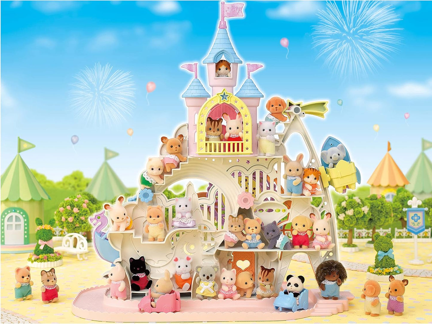 Sylvanian Families Parque de diversões para bebês - conjuntos de brinquedos 5538