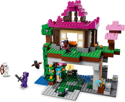 LEGO Kit de construção Minecraft The Training Grounds 21183; Minecraft House Dojo e Cave Toy com personagens icônicos – um Ninja, Rogue, Skeleton e um Bat; Ótimo presente para crianças a partir de 8 anos