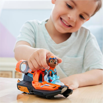 Paw Patrol: The Mighty Movie, Toy Jet Boat com Zuma Mighty Pups boneco de ação, luzes e sons, brinquedos infantis para meninos e meninas 3+