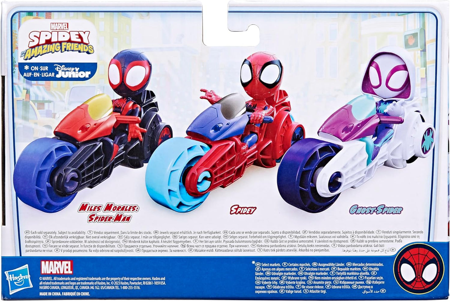 SPIDEY AND HIS AMAZING FRIENDS SPIDEY E SEUS AMIGOS INCRÍVEIS Marvel, boneco de ação do Spidey, motocicleta de brinquedo, brinquedos para meninos e meninas de 3 anos e mais