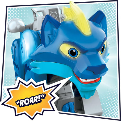 PJ Masks Animal Power Charge e Roar Power Cat Brinquedo pré-escolar, brinquedo motorizado com mais de 20 luzes e sons, 3 anos ou mais