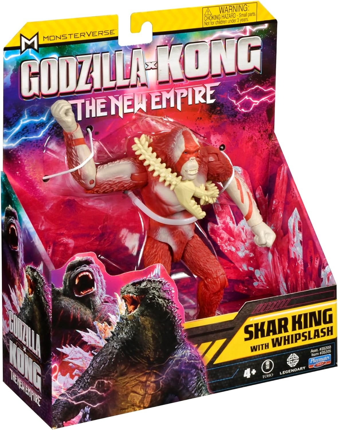 Godzilla x Kong: The New Empire, brinquedo de boneco de ação Skar King +4 anos, 14 Centímetros