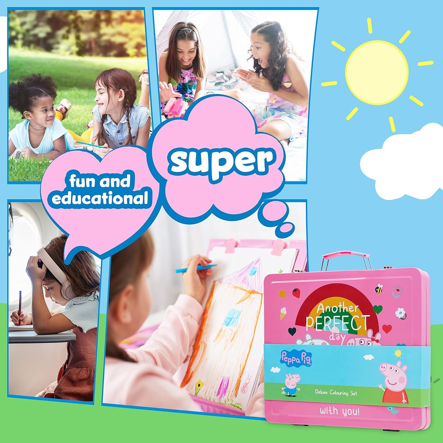 Peppa Pig Art Set - lápices de colores para niños