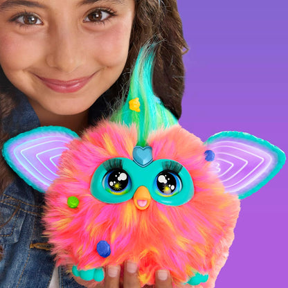 Hasbro Furby Coral Brinquedo Interativo Ativado por Voz para Crianças de 6 Anos 15 Acessórios - Versão Espanhola