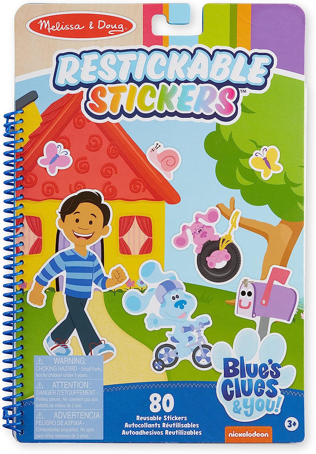 Melissa & Doug Pistas de blues e você! Adesivos reutilizáveis | Bloco de atividades | Livro de adesivos | 3+ | Presente para menino ou menina