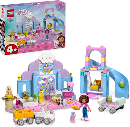 LEGO Gabby’s Dollhouse Gabby’s Kitty Care Ear Animal Playset para crianças, brinquedo de dramatização para meninas e meninos de 4 anos ou mais, com slide e figuras, presente de aniversário para crianças 10796